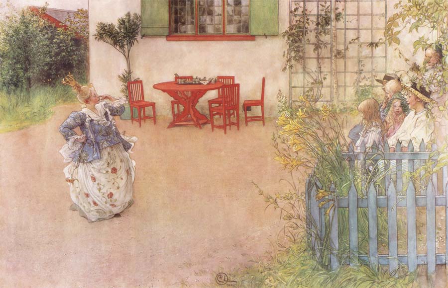 Carl Larsson Lisbeth Playing the Wicked Princess